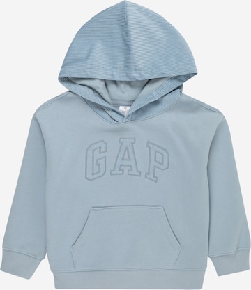 GAP Sweatshirt 'HOLIDAY' in Blue: front