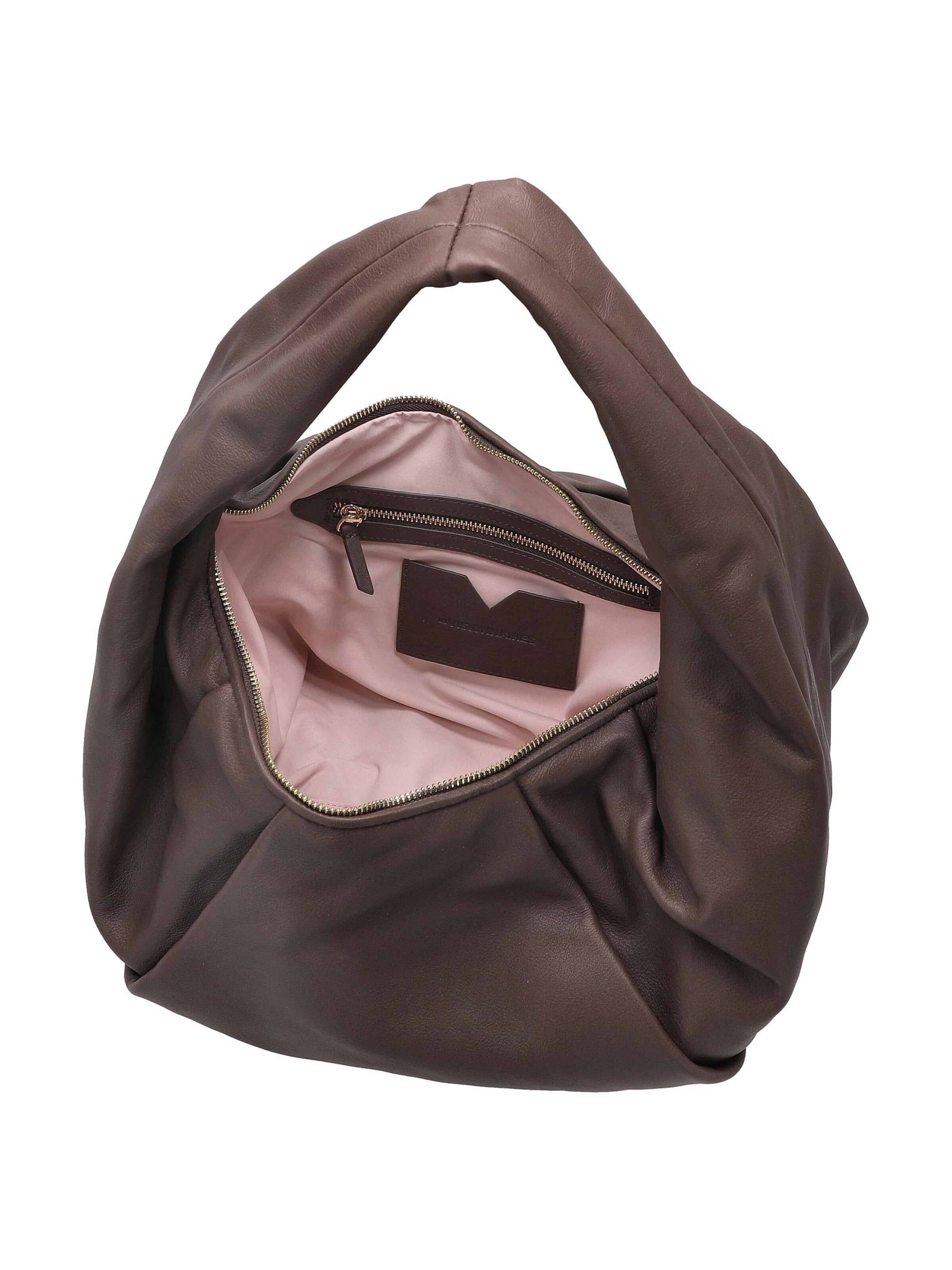 Les Visionnaires Handtasche 'Greta Essential Soft Grainy'‌‌ in Braun