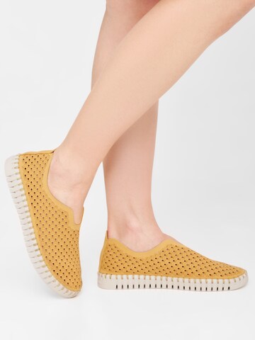 ILSE JACOBSEN Slip-Ons 'FLATS' in Yellow: front