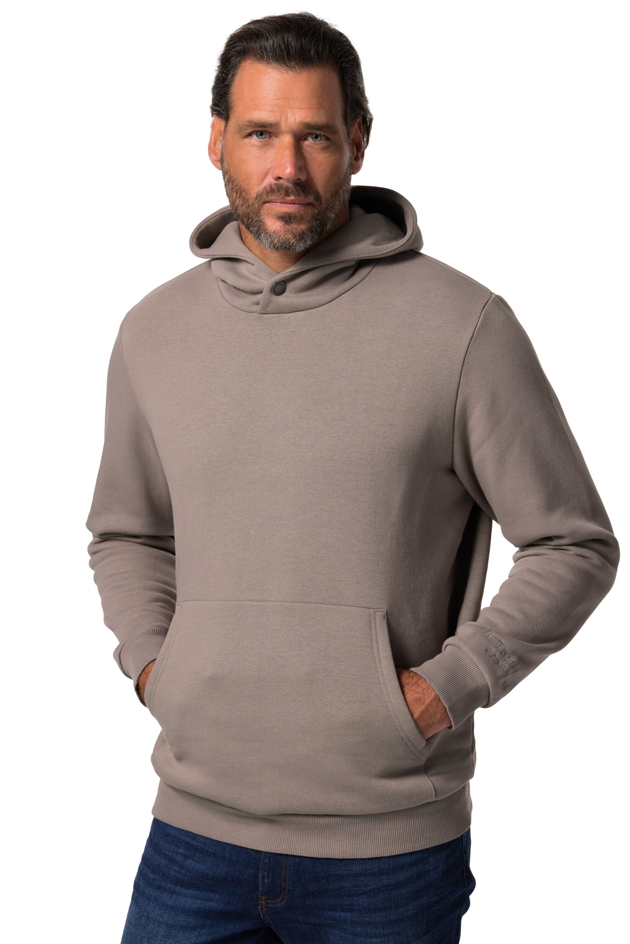 Sweat-shirt JP1880 en gris : devant