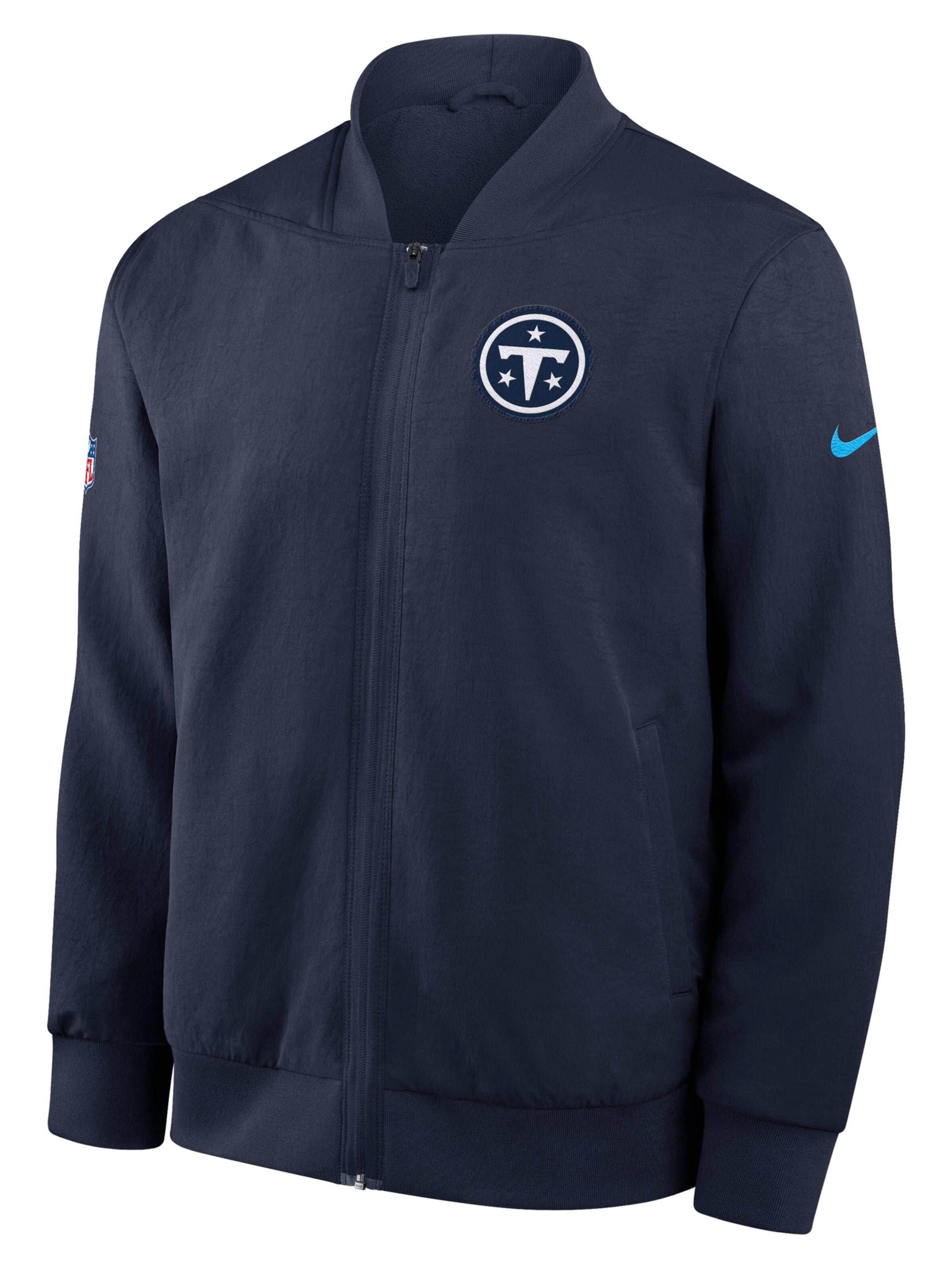 NIKE Athletic Jacket 'Titans Nike NFL Rivalries  NFL Jacket' in Blue: front