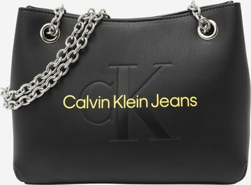 Calvin Klein Jeans - Mala de ombro em preto: frente