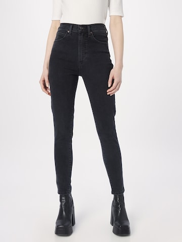 LEVI'S Skinny Jeans 'RETRO HIGH SKINNY BLACKS' in Black: front