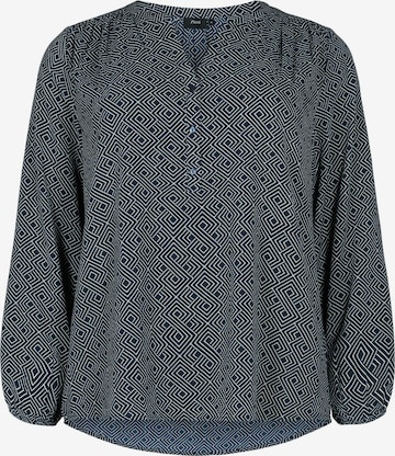 Zizzi Blouse 'CAANNI' in Blauw: voorkant