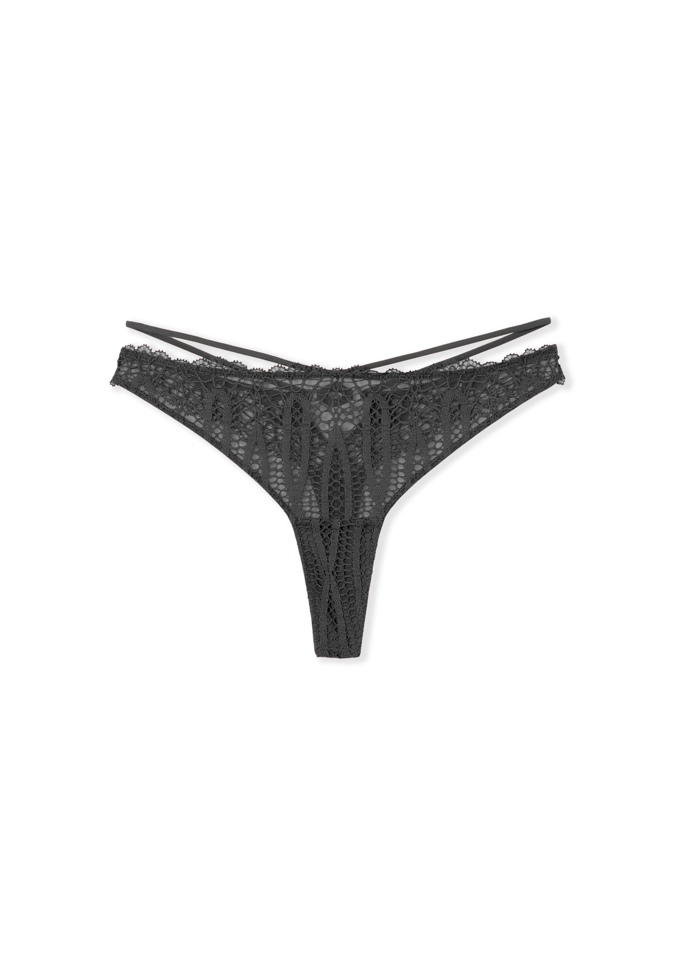 ETAM String in Schwarz: Vorderseite