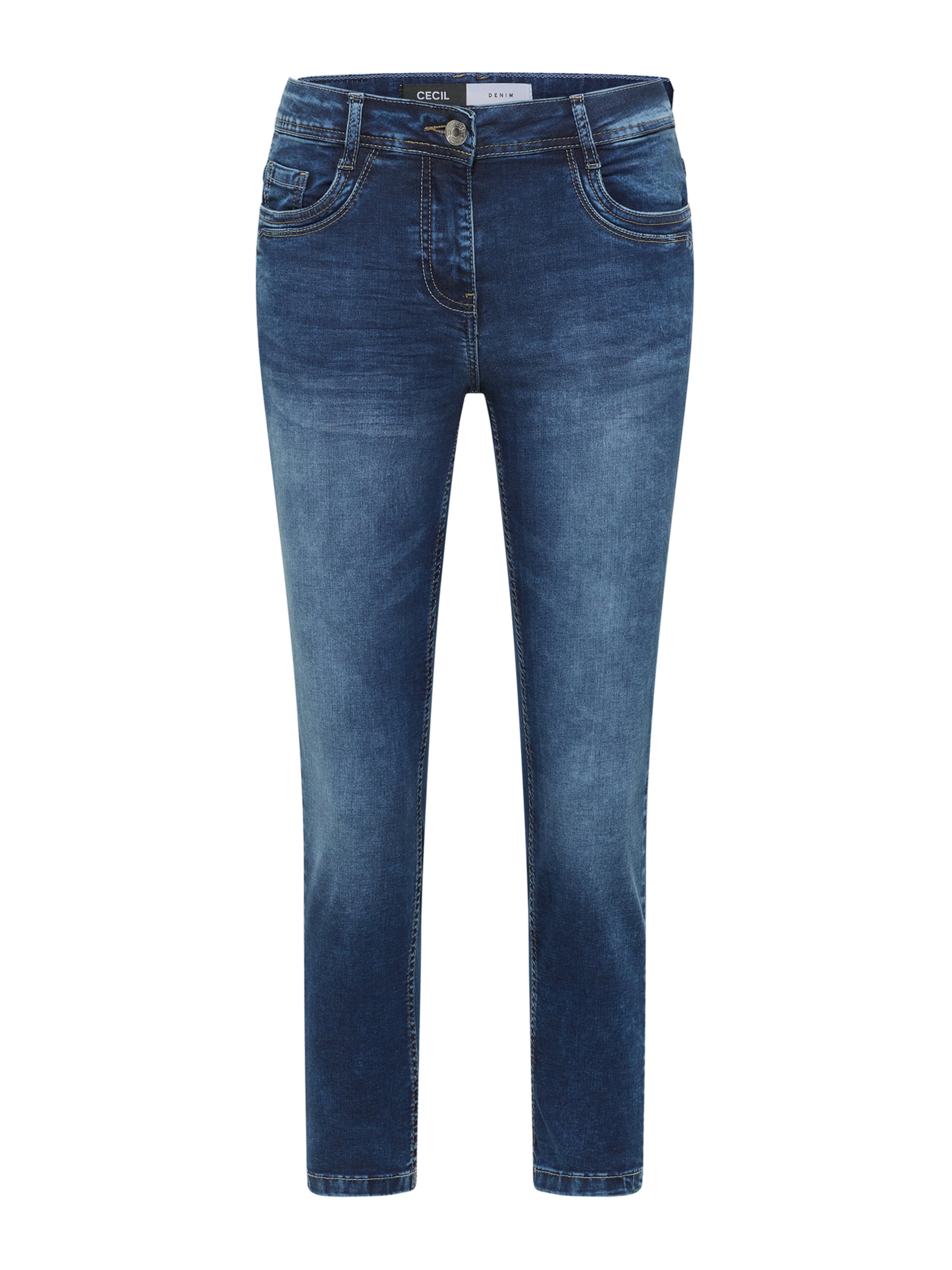 mėlyna CECIL Prigludęs Džinsai 'Scarlett': priekis