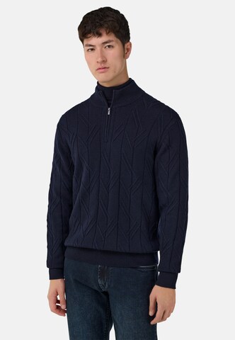 Pull-over Boggi Milano en bleu : devant