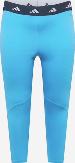 ADIDAS PERFORMANCE Спортен панталон 'Techfit ' в нощно синьо / лазурно синьо / бяло, Преглед на продукта
