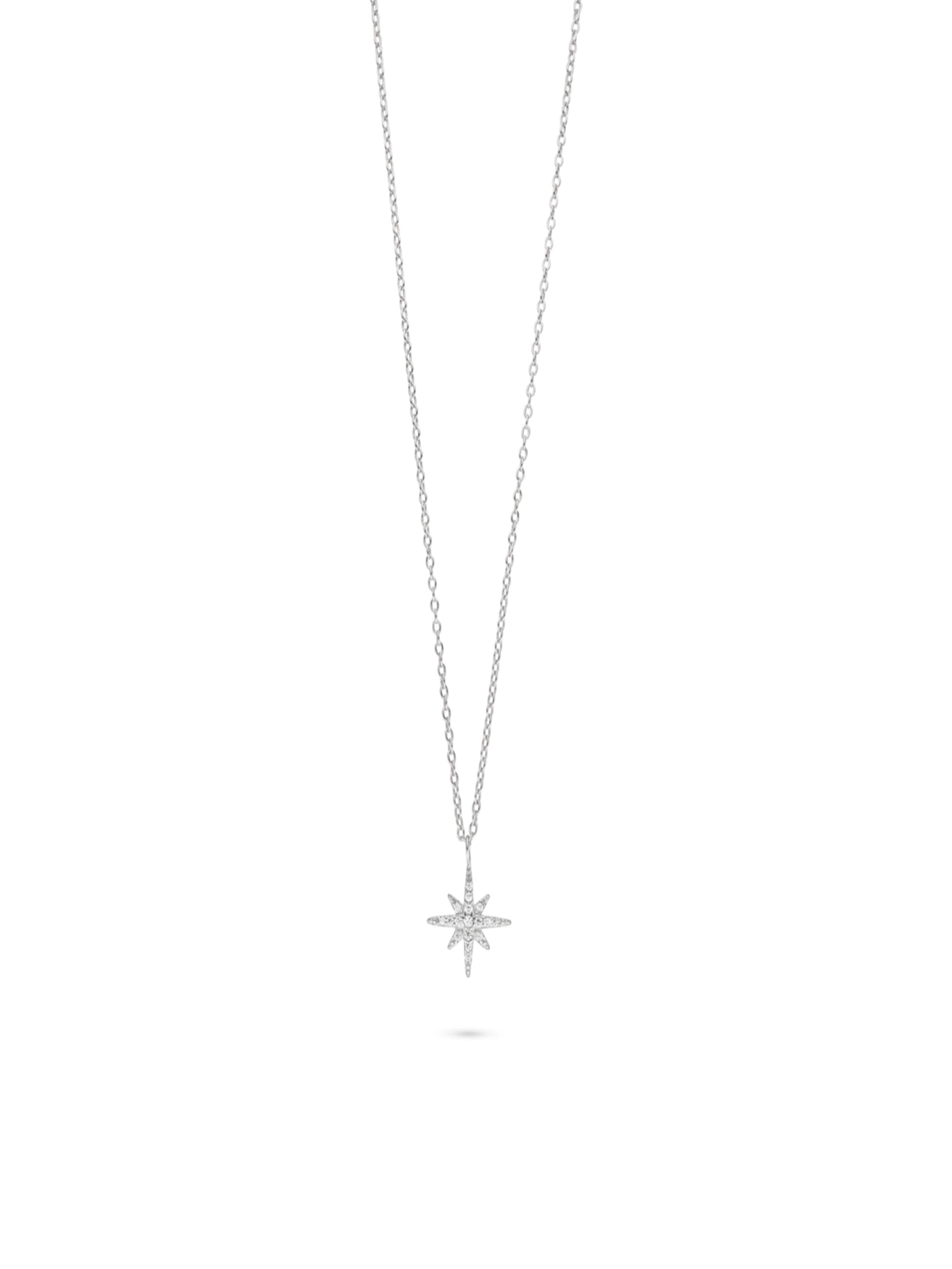 Fiocco Jewelry Necklace 'Luna' in Silver: front
