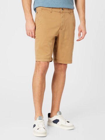 HOLLISTER regular Lærredsbukser i beige: forside