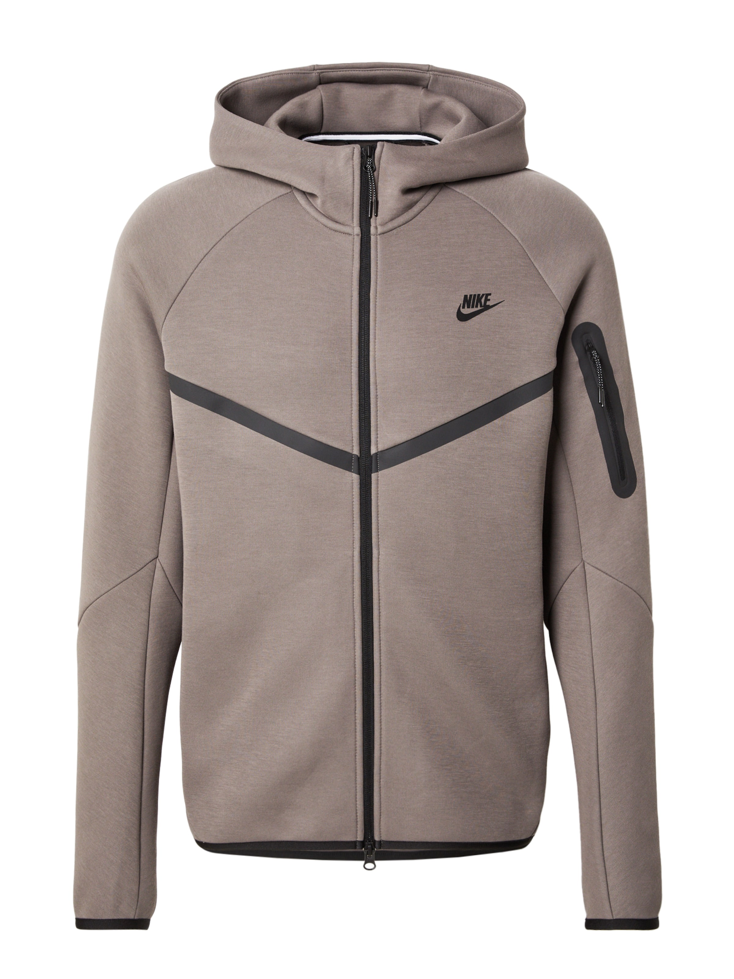 Nike Sportswear - Casaco em moletão 'Tech Fleece' em cinzento: frente