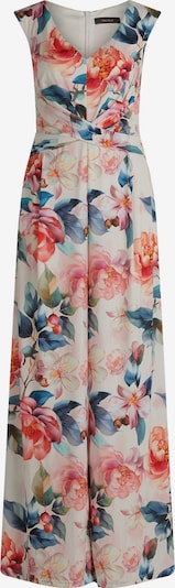 Tuta jumpsuit Vera Mont di colore navy / rosa / cipria, Visualizzazione prodotti