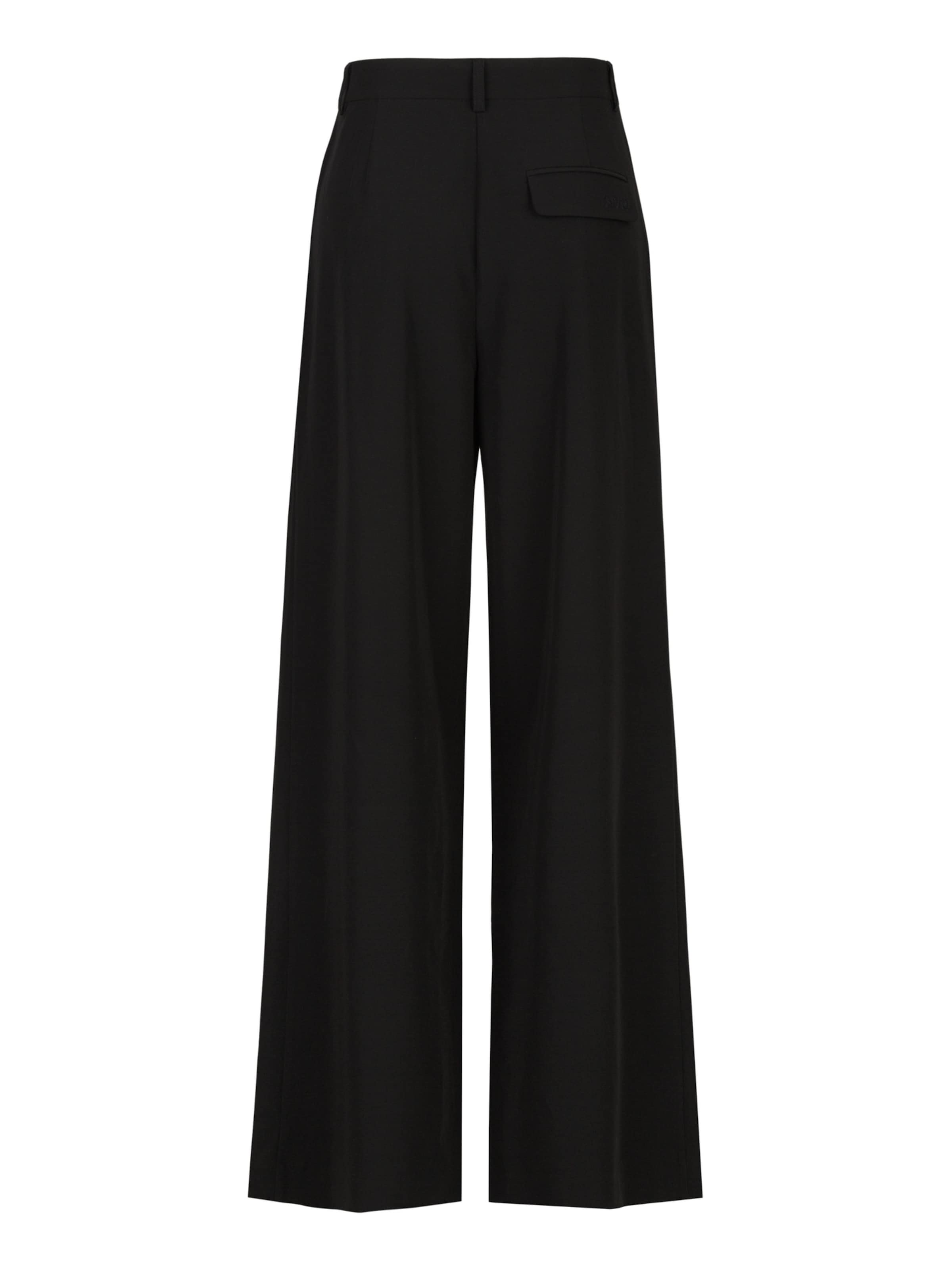 19V69 ITALIA Loose fit Pleat-front trousers 'Florence' in Black