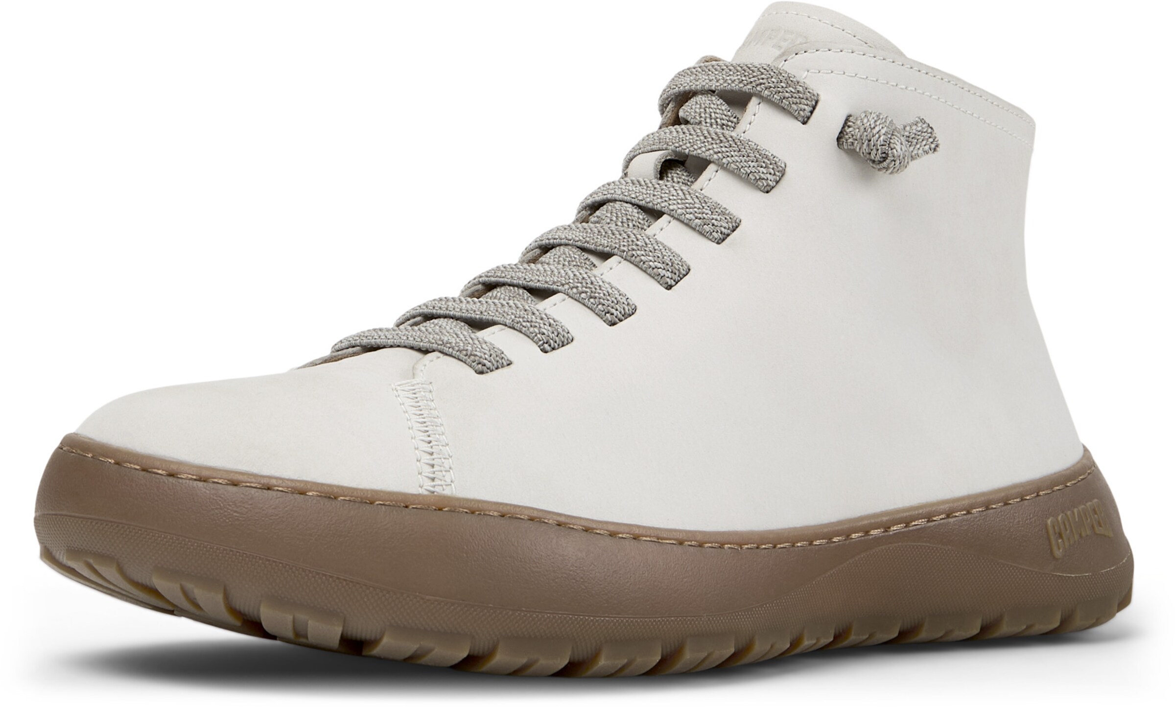 CAMPER Lace-up bootie 'Peu Serra' in White: front