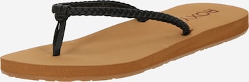 ROXY - Sandalias de dedo 'COSTAS II' en negro: frente