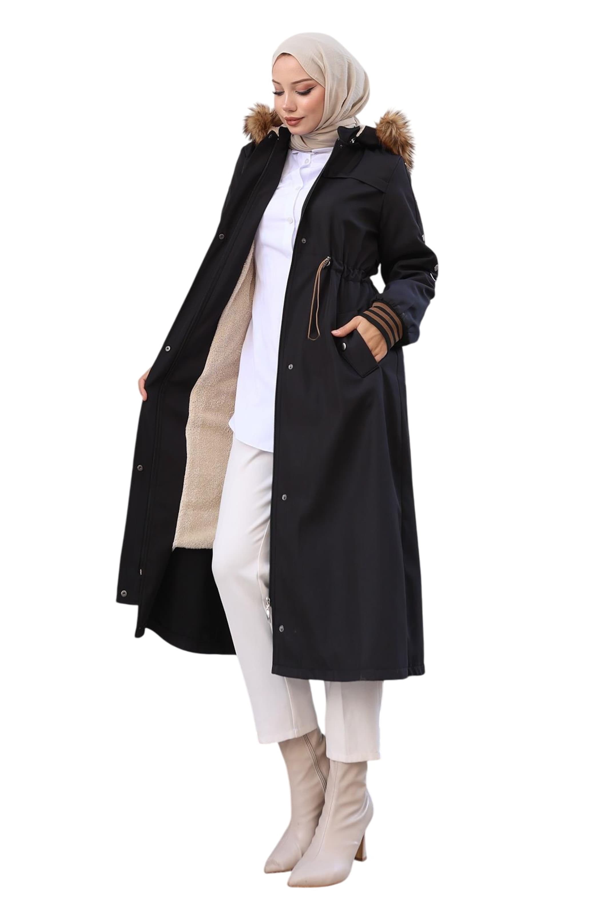 MODAMIHRAM Winterparka in Zwart