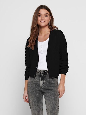 Cardigan 'ONLGILLIE' ONLY en noir : devant