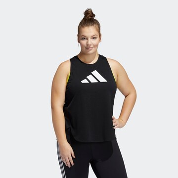 ADIDAS PERFORMANCE Αθλητικό τοπ σε μαύρο