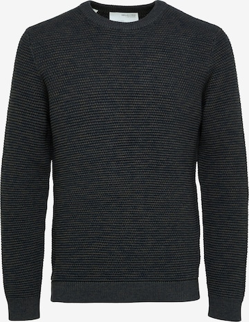 Pull-over 'Vince' SELECTED HOMME en bleu : devant