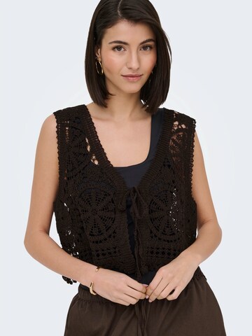 JDY Strickweste 'JDYVIC' in Braun