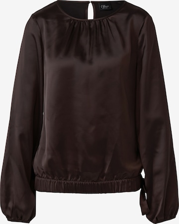 Chemisier s.Oliver BLACK LABEL en marron : devant