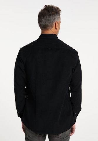 DreiMaster Vintage Regular Fit Hemd in Schwarz