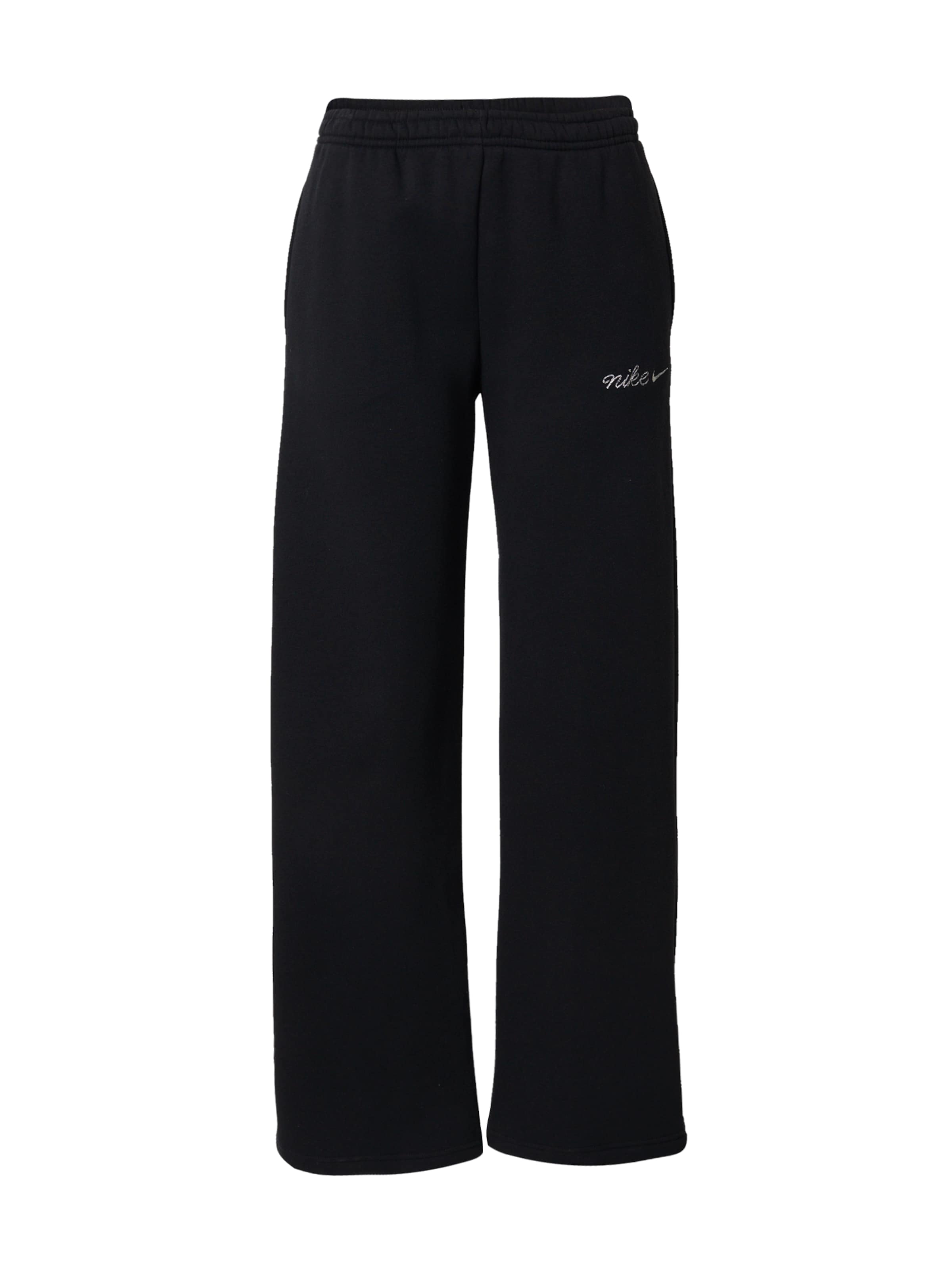 juoda Nike Sportswear Plačios klešnės Kelnės 'PHNX FLC': priekis