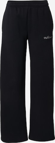 juoda Nike Sportswear Plačios klešnės Kelnės 'PHNX FLC': priekis