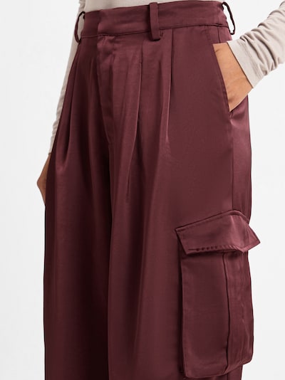 mbym Pleat-Front Pants 'Valo' in Bordeaux, Item view