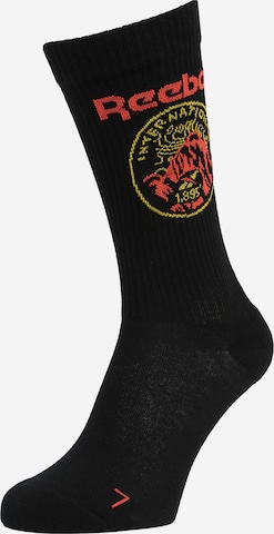 Reebok Къси чорапи в черно: отпред