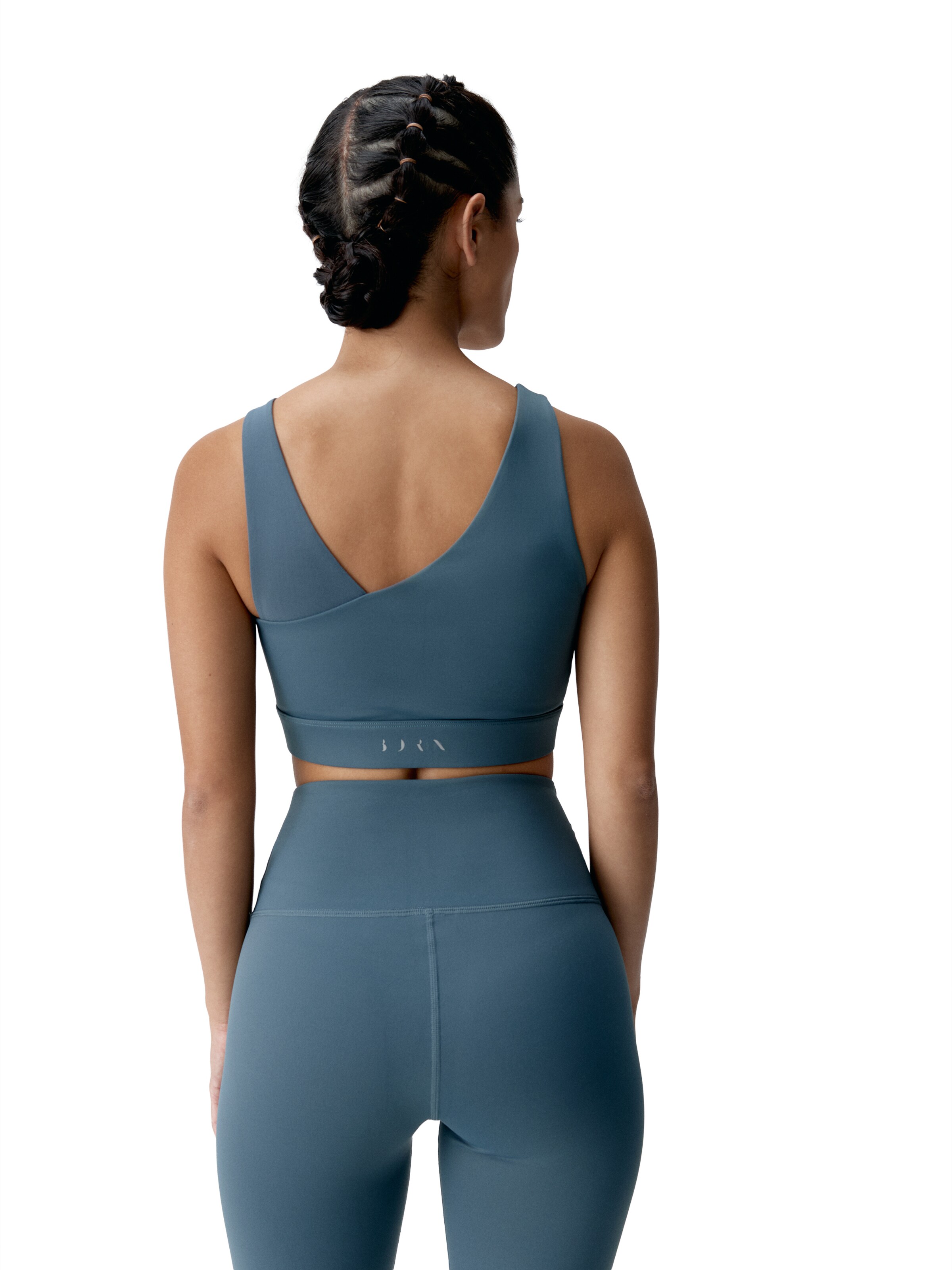 Born Living Yoga Sports top ' Jin ' in Grey