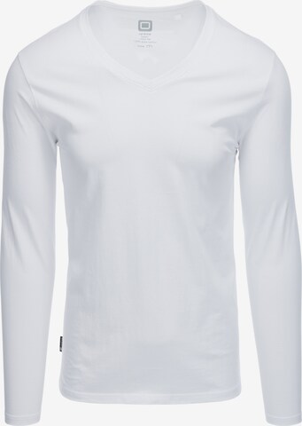 Ombre Shirt 'L136' in Weiß: predná strana