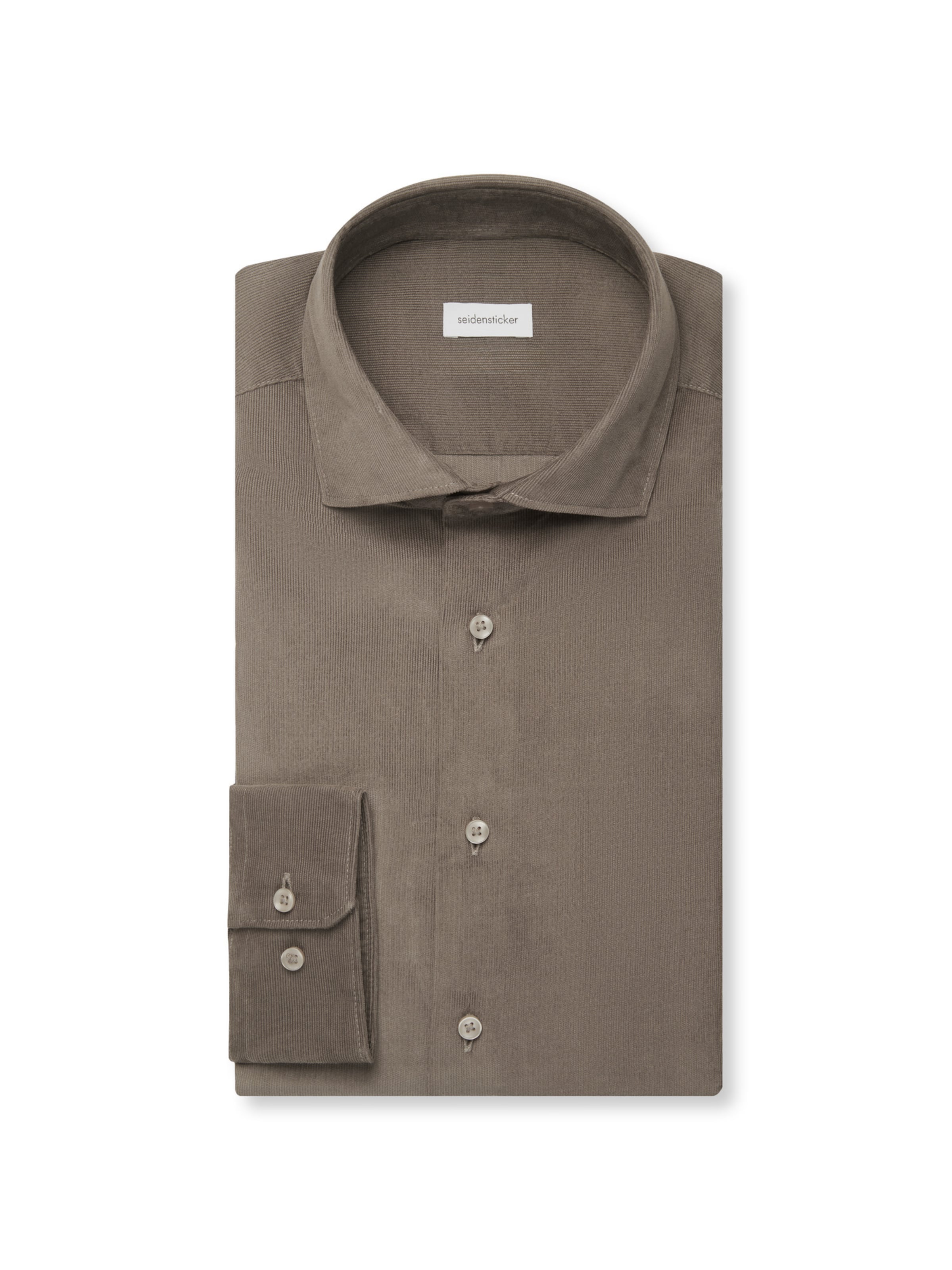 SEIDENSTICKER Regular fit Button Up Shirt in Brown