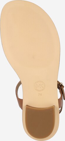 MICHAEL Michael Kors Σαγιονάρες διχαλωτές 'Mallory' σε καφέ