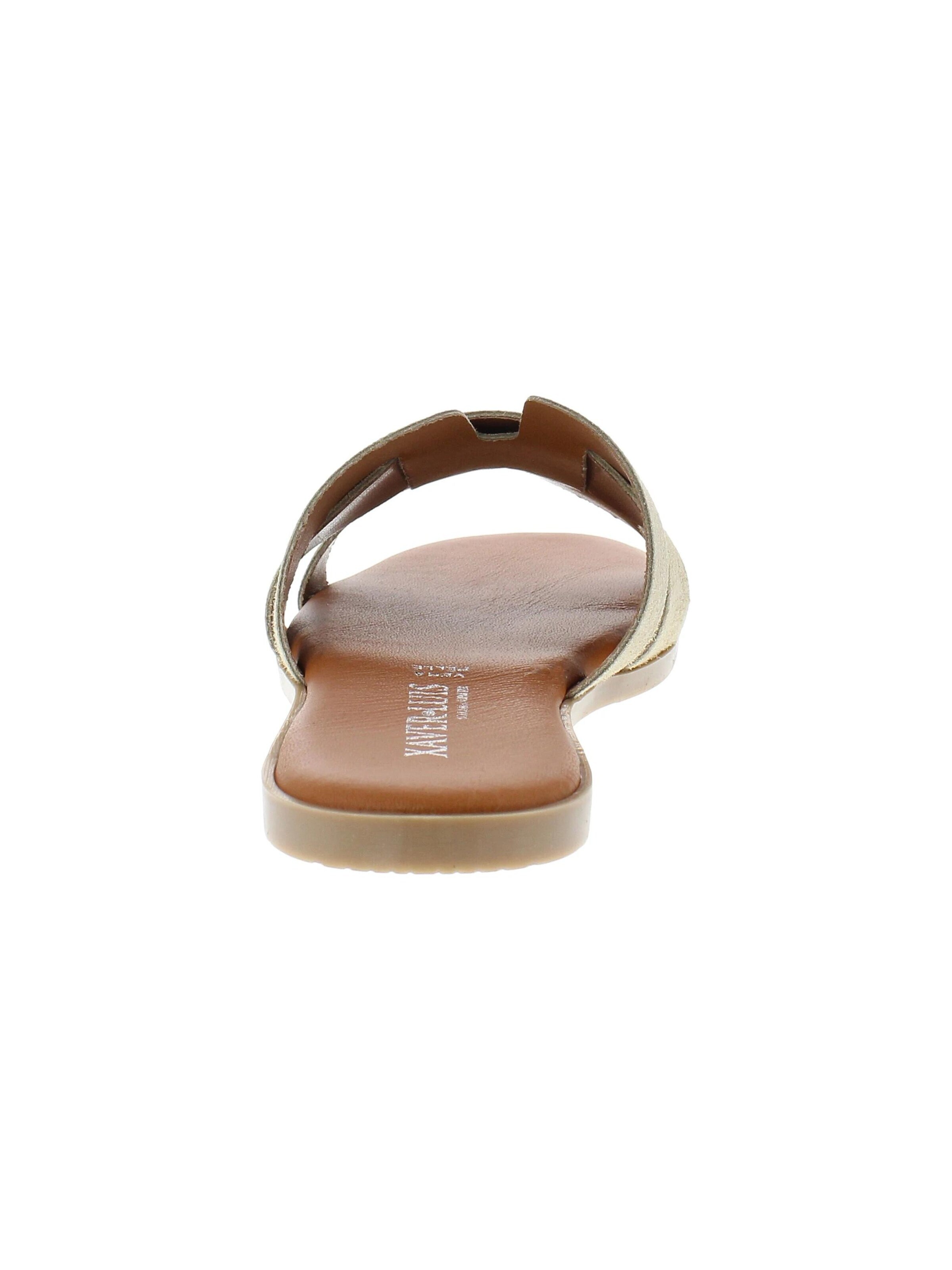XAVER LUIS Schuhmanufaktur Mules 'Roberta' in Beige