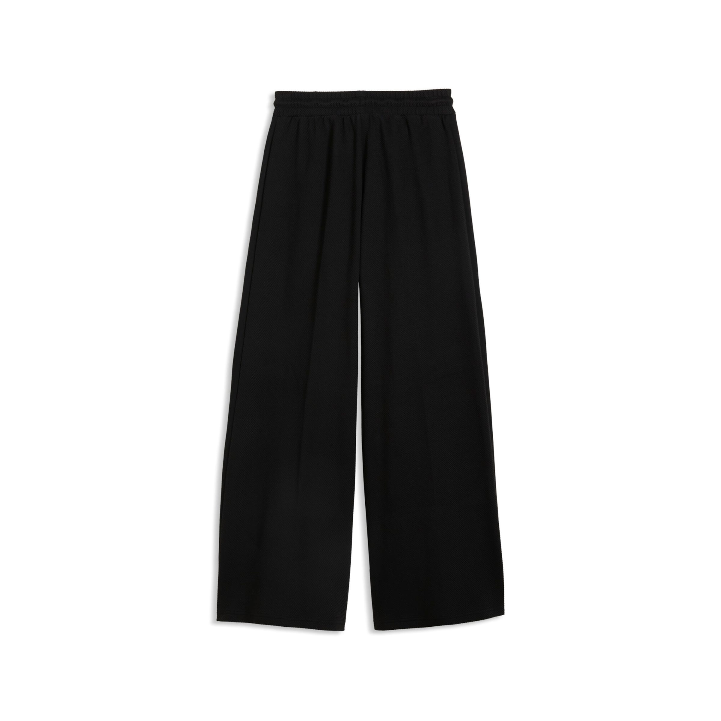 PUMA Wide leg Trousers in Black