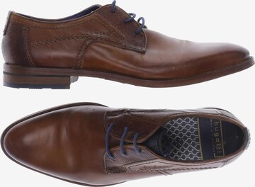 bugatti Flats & Loafers in 40 in Brown: front