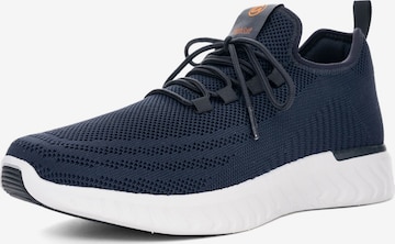 Baskets basses ARA en bleu : devant