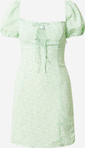 GLAMOROUS Šaty – zelená: přední strana