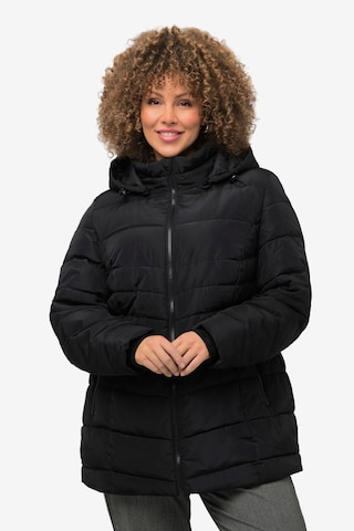 Ulla Popken Winter Jacket in Black: front