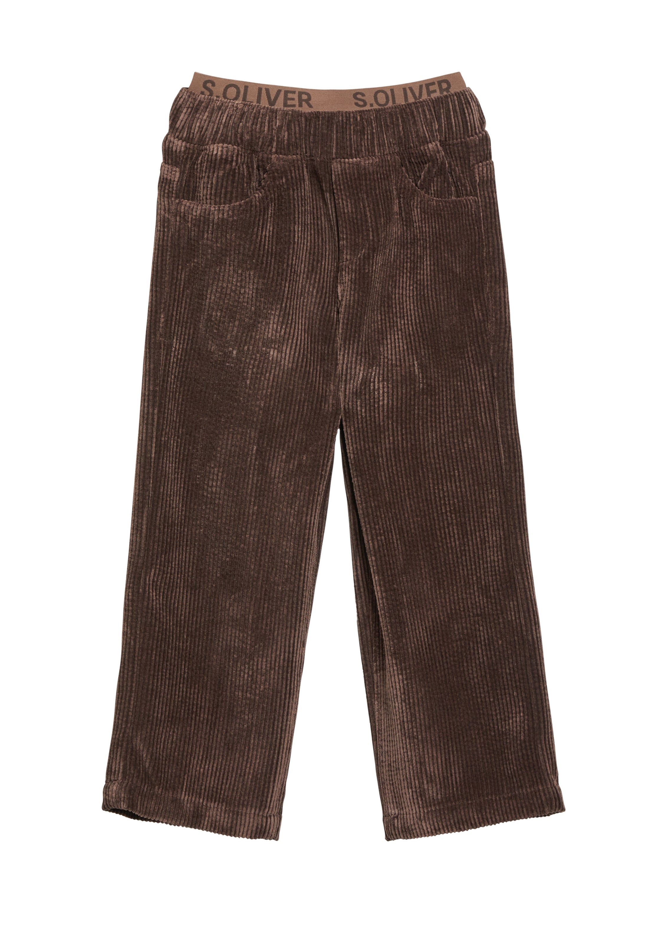 Baggy Pantalon s.Oliver en marron : devant