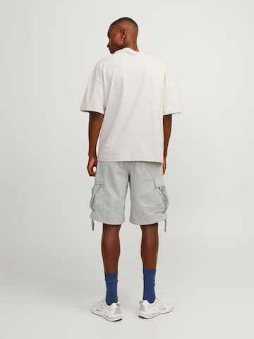 JACK & JONES Loose fit Cargo trousers 'Zayn' in Grey