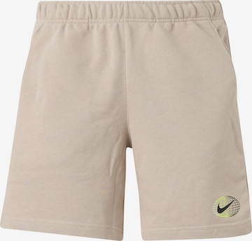 Nike Sportswearregular Hlače 'ATHL CLUB' - bež boja: prednji dio