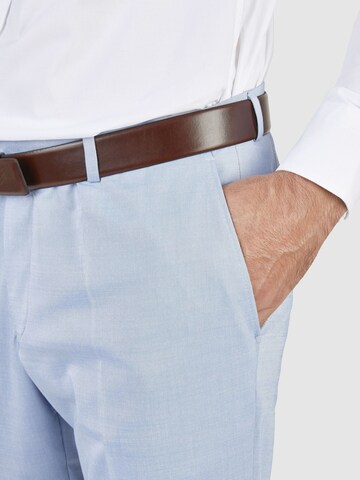 HECHTER PARIS Slimfit Bügelfaltenhose in Blau