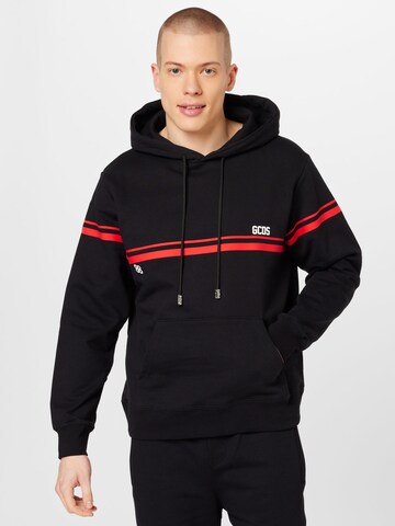 GCDS Sweatshirt in Zwart: voorkant