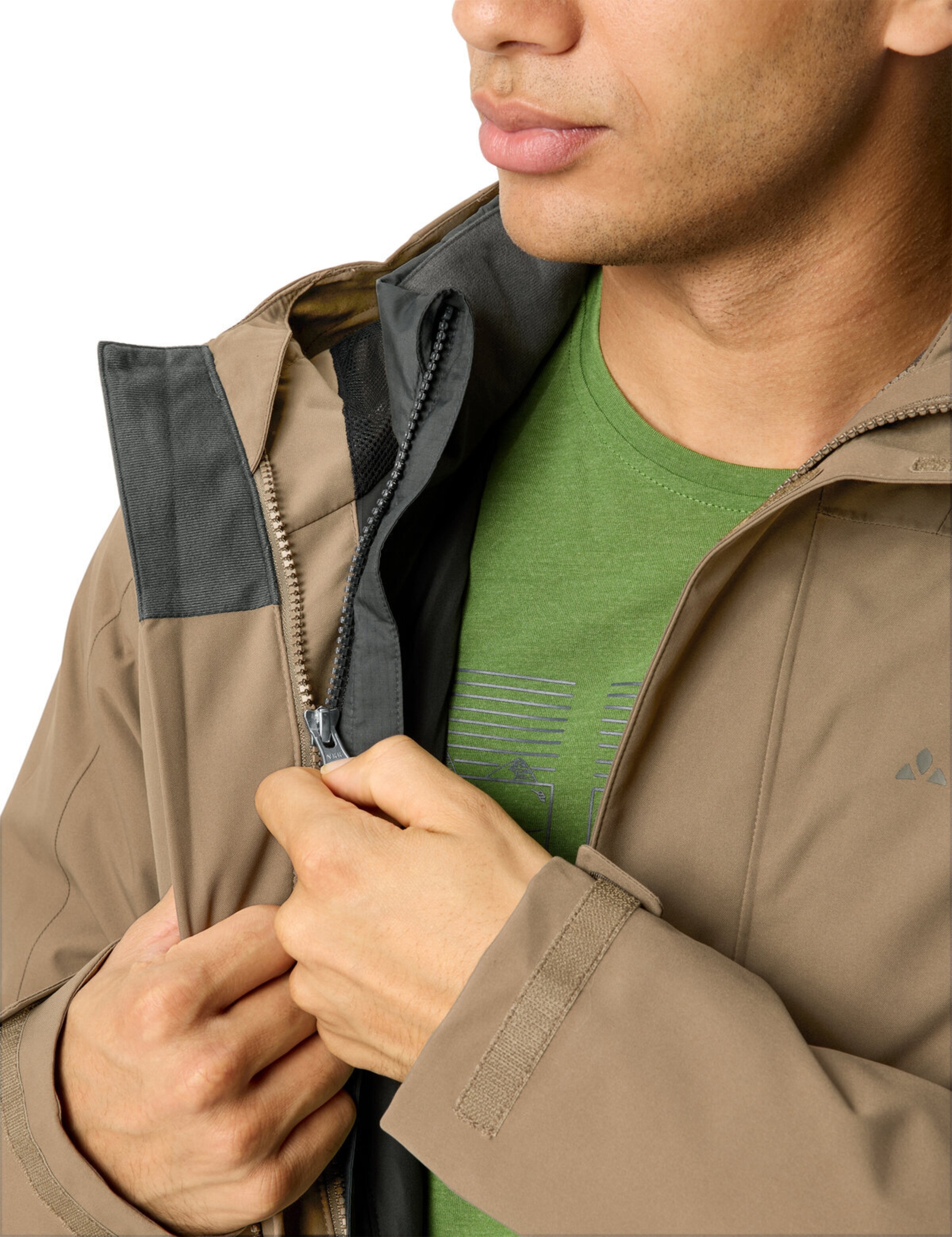 VAUDE Outdoorjas 'Neyland' in Beige