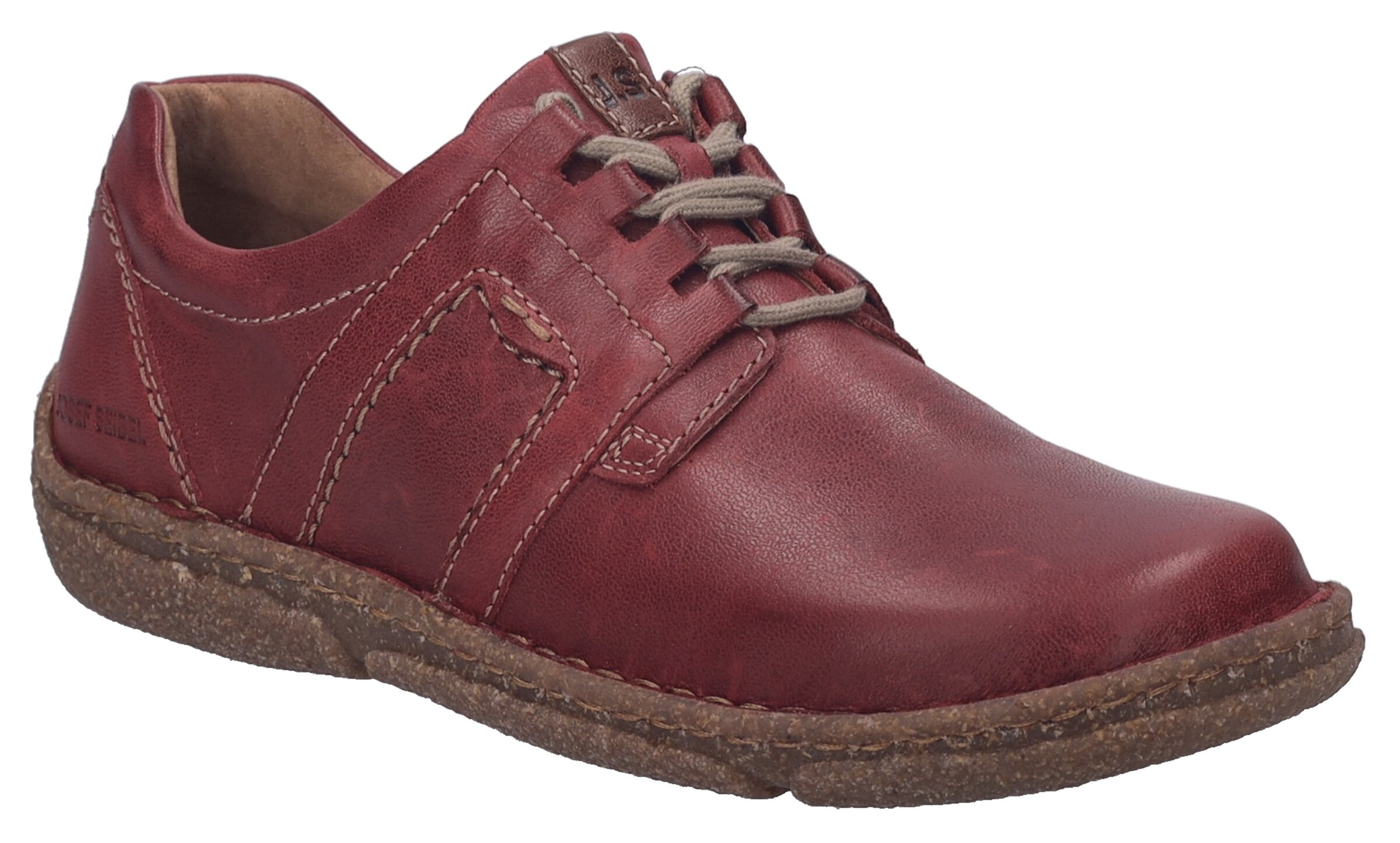 JOSEF SEIBEL Athletic Lace-Up Shoes in Red: front