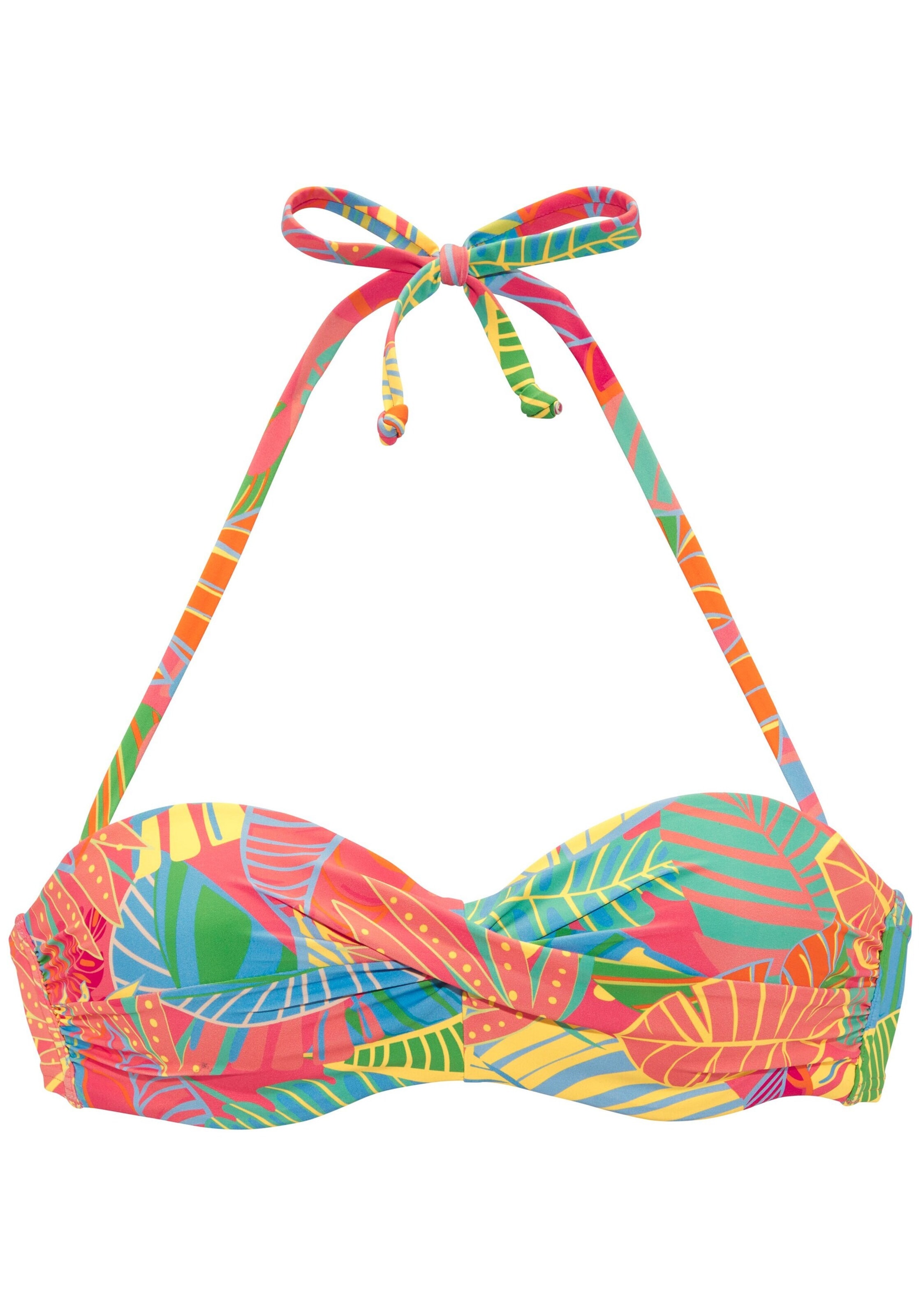 s.Oliver Bandeau Bikini zgornji del | roza barva: sprednja stran