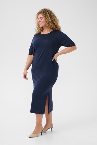 Robes en maille 'Regitta' KAFFE CURVE en bleu