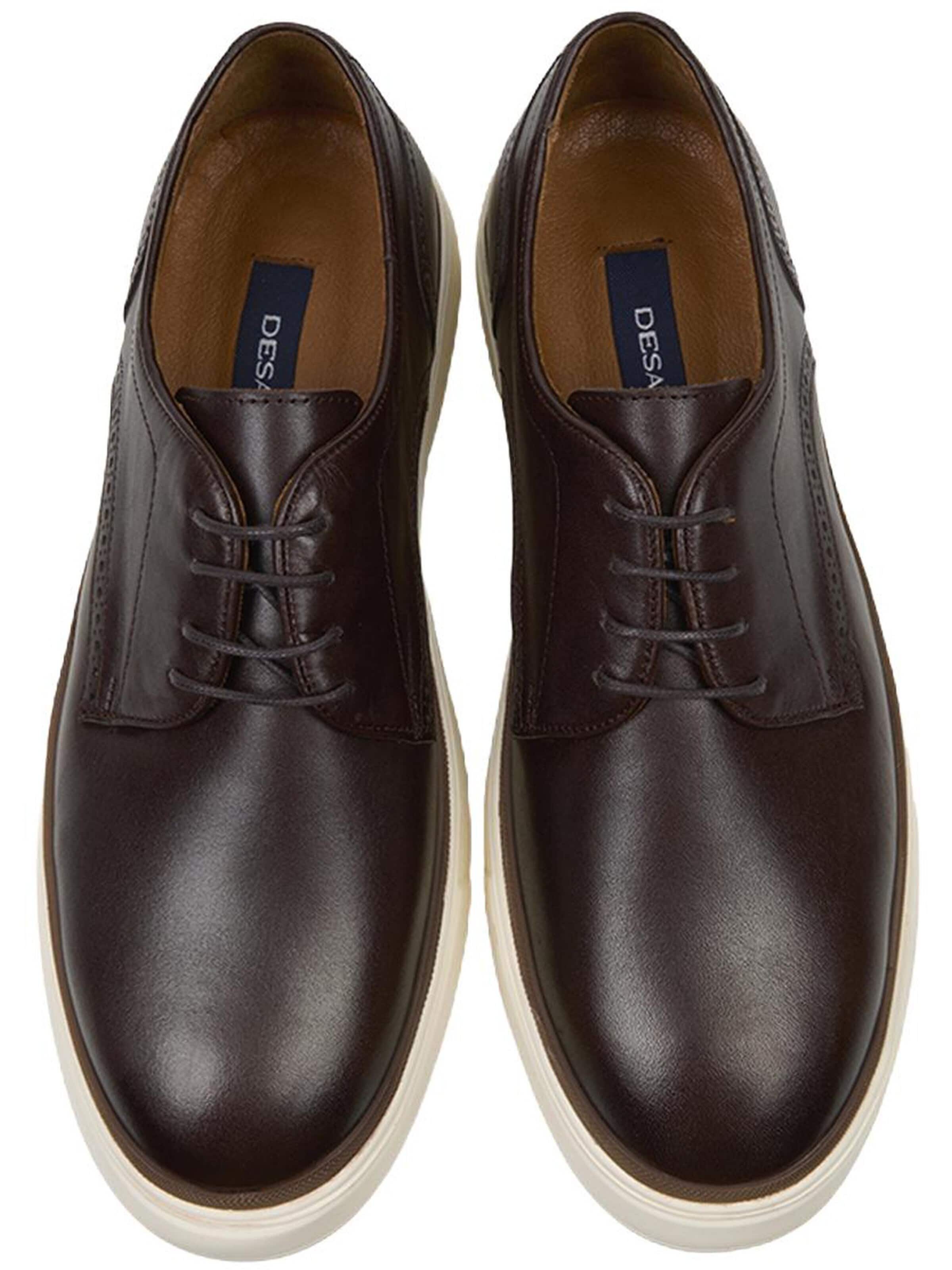 Chaussure à lacets 'Spitze' Desa en marron